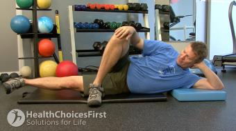abductor strength ankle weight exercise