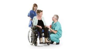 doctor woman wheelchair