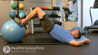 Jackson Sayers, B.Sc. (Kinesiology), discusses how to do simple hamstring stretches.