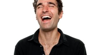 man laughing