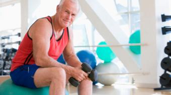 men fit older man exercising