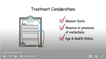 screenshot at prostate cancer treatment options