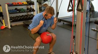 strength low back tubing exercise
