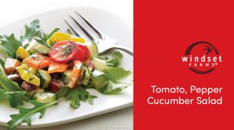 wf youtube tomato cucumber pepper salad